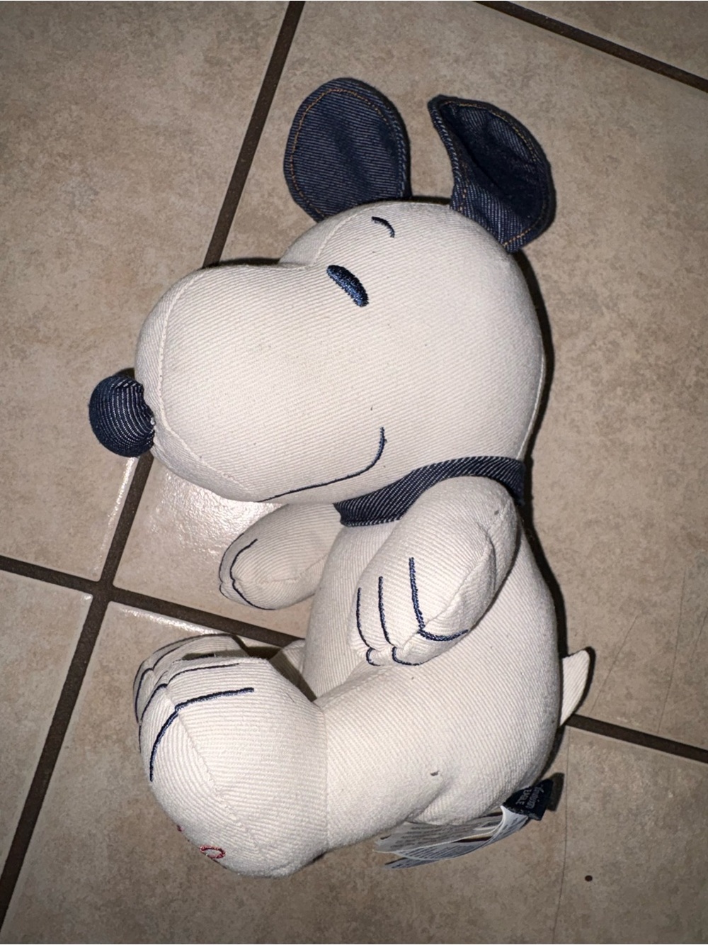 American eagle snoopy White & Navy Plush Dog